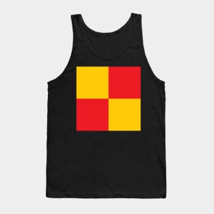 Liverpool Red and Yellow Checkered Fan Flag Tank Top